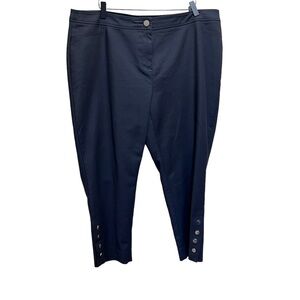 Laura Black Trouser Capris Size 16